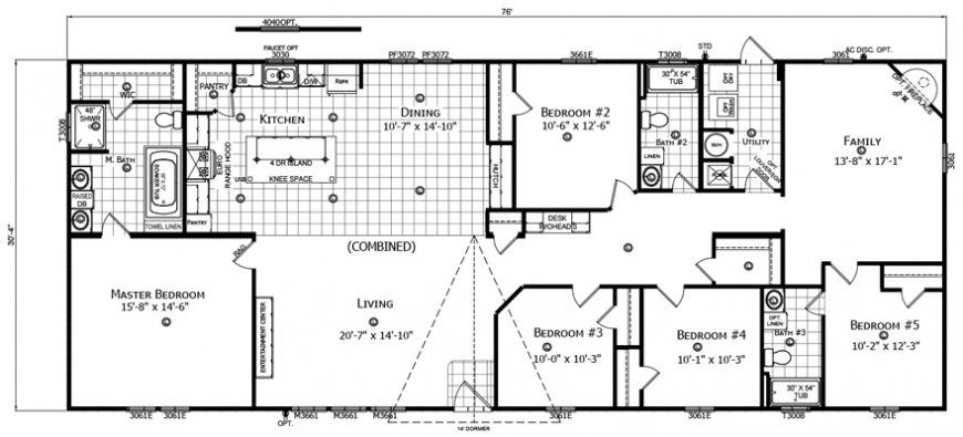 Bailey 32 X 80 2305 sqft Mobile Home | Factory Expo Home Centers